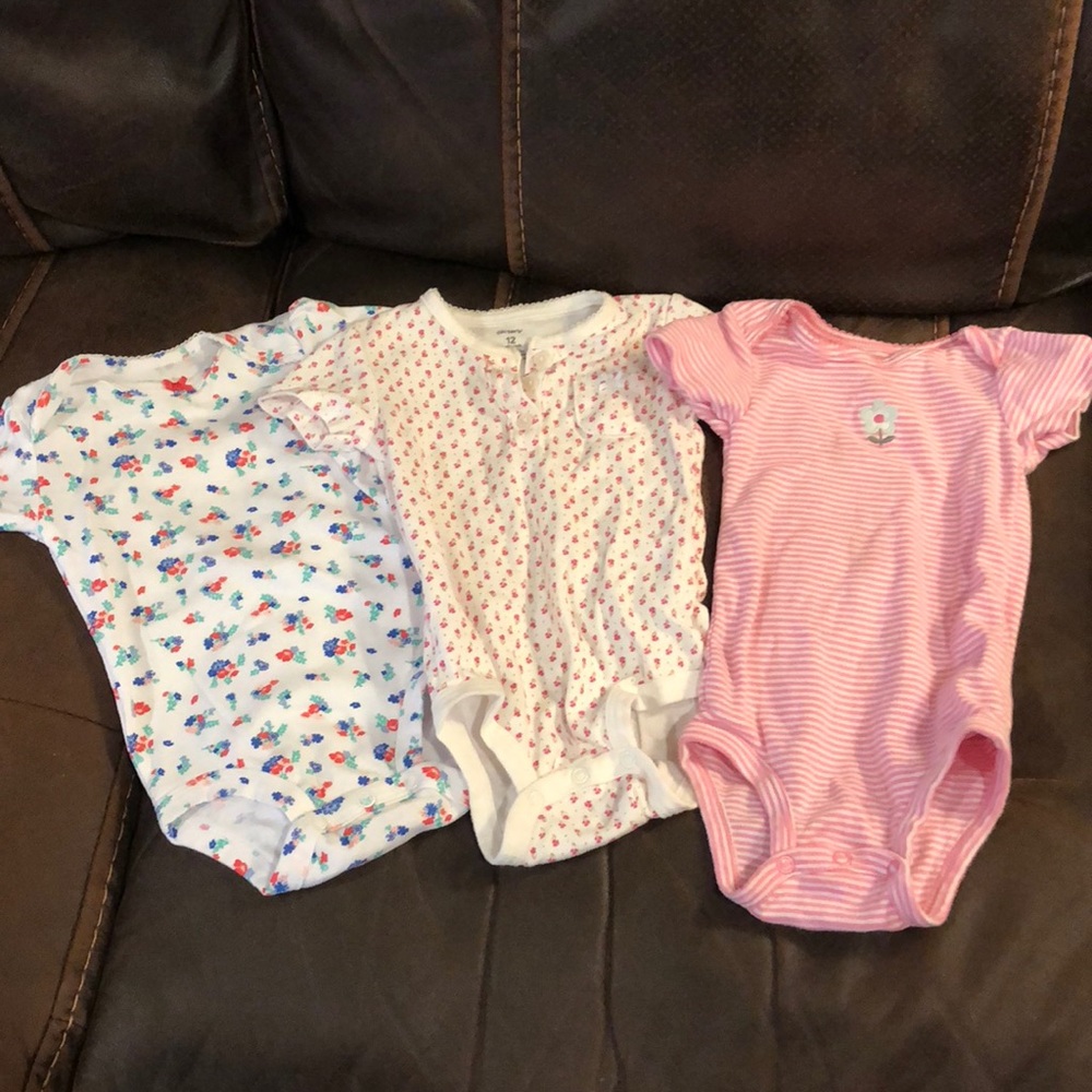 3 Short Sleeve Onesies
